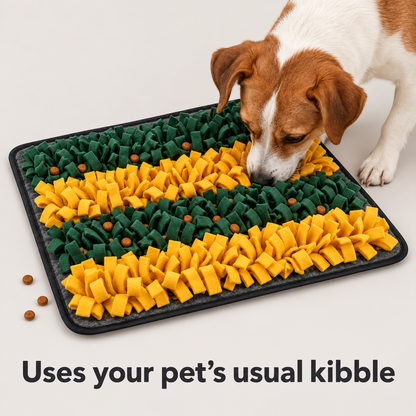 TreatTrail Snuffle Mat — Uses your pet’s usual kibble